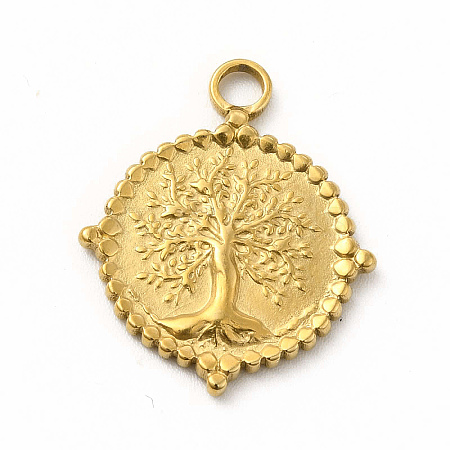 304 Stainless Steel Pendants STAS-M305-13G-1