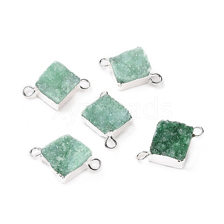 Natural Druzy Quartz Links connectors G-P396-09S-05-1