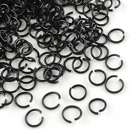 Aluminum Wire Open Jump Rings X-ALUM-R005-1.0x8-10-1
