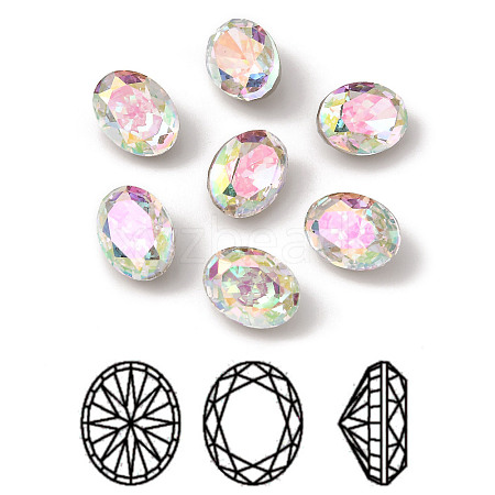 K9 Glass Rhinestone Cabochons RGLA-A025-06B-001PH-1