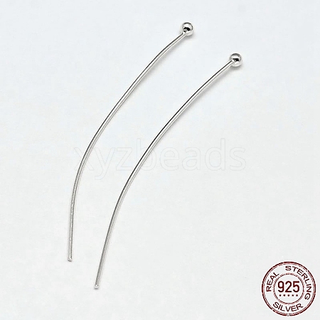 925 Sterling Silver Ball Head Pins STER-F018-03C-1