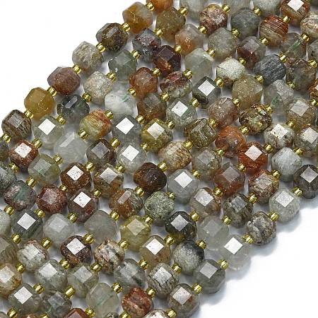 Natural Lodolite Quartz Beads Strands G-K389-A24-01-1