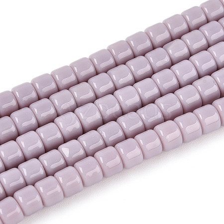 Opaque Solid Color Glass Beads Strands GLAA-N065-4x4mm-C06-1