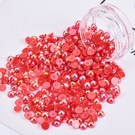 ABS Plastic Imitation Pearl Cabochons MRMJ-T021-4mm-02-1