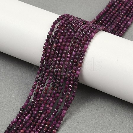 Natural Ruby Beads Strands G-C181-B06-01-1