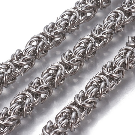 304 Stainless Steel Byzantine Chains CHS-P007-07P-01-1