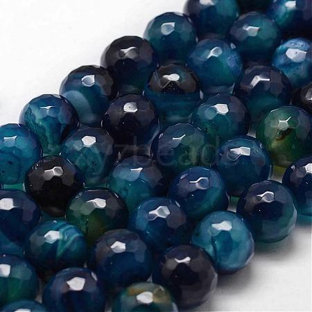 Natural Agate Beads Strands G-G882-14mm-D01-2-1