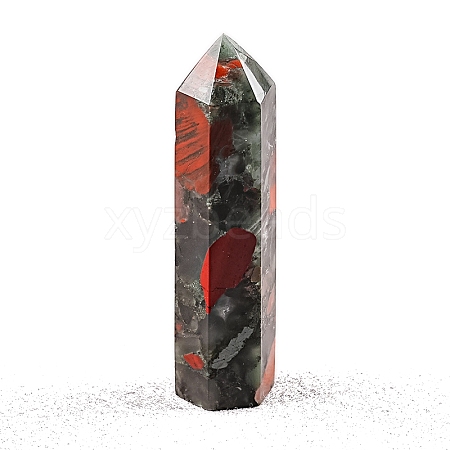 Point Tower Natural Bloodstone Home Display Decoration PW-WG04107-40-1