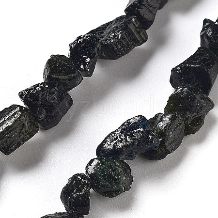 Raw Rough Natural Tourmaline Beads Strands G-P528-B07-01-1