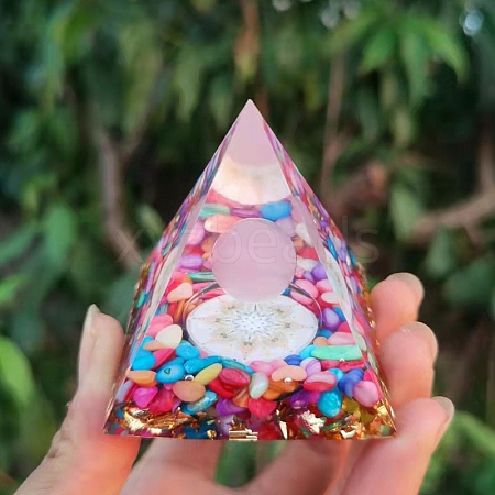 Orgonite Pyramid Resin Energy Generators PW-WG50D47-01-1