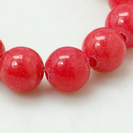 Natural Mashan Jade Round Beads Strands X-G-D263-8mm-XS16-1