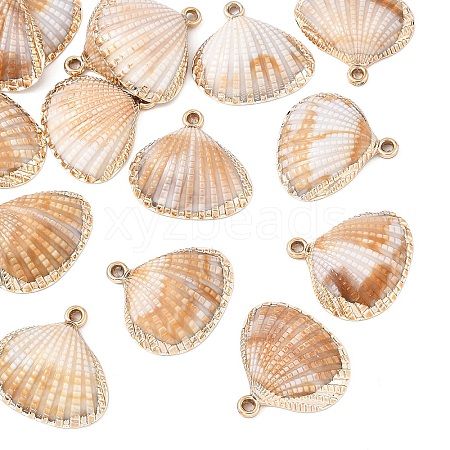 15Pcs Plating Acrylic Pendants OACR-YW0002-61-1