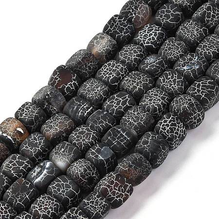 Natural Weathered Agate Beads Strands G-G177-E18-04-1