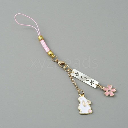 Cute Japanese Cherry Blossom Pendant Decorations HJEW-WH0068-05B-1