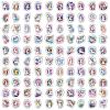 100Pcs Unicorn PVC Adhesive Stickers Set PW-WG66892-01-3