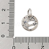 Luminous 925 Sterling Silver Rhinestone Constellation Charms STER-H114-01AS-06-3