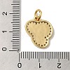 Brass Micro Pave Cubic Zirconia Pendants KK-K354-02G-T-3