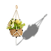 Wooden Plant Rack AJEW-WH20816-032A-6