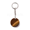 Natural Tiger Eye Triskele/Triskelion Pendant Keychain KEYC-A031-01P-03-3