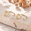 304 Stainless Steel Heart Hoop Nose Rings AJEW-A062-06G-3