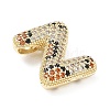 Brass Micro Pave Cubic Zirconia Pendants KK-Z108-02G-Z-2