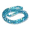 Electroplate Glass Beads Strands EGLA-D030-19L-2