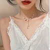 Imitation Pearl Tassel Pendant Necklaces WGB7F3C-34-1