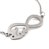 Non-Tarnish Stainless Steel Cable Chain Link Bracelets for Women Men STAS-Z061-01P-06-2