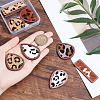 SUPERFINDINGS 12Pcs 6 Style Eco-Friendly Cowhide Leather Big Pendants FIND-FH0004-31-3