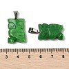 Dyed Natural White Jade Pendants G-B127-09P-02-4