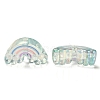 UV Plating Rainbow Iridescent Acrylic Enamel Beads LS-OACR-G012-08A-2