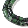 Natural Ruby in Zoisite Beads Strands G-C128-A16-01-3