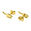 Cute Little Animal Theme 304 Stainless Steel Stud Earrings EJEW-B041-03I-G-2