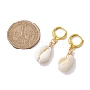 Natural Mixed Cowrie Shell Hoop Earrings EJEW-JE05777-3