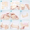 Wooden Weaving Loom Roller Frames DIY-WH0183-23-5