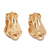 Brass Clip-on Earring Pads X-KK-F824-019G-3