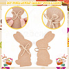 Olycraft 8 Sets 4 Style DIY Easter Wood Pendant Decorations DJEW-OC0001-42-4