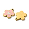 304 Stainless Steel Enamel Charms STAS-L022-017G-2