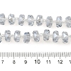 Transparent Electroplate Glass Beads Strands X-EGLA-P062-01A-PL01-4