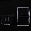 Square Transparent Acrylic Baseball Display Case CON-WH0092-19-3