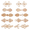 WADORN 10Pcs 5 Styles Zinc Alloy Snap Lock Clasps FIND-WR0011-16G-1