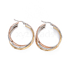 304 Stainless Steel Hoop Earrings EJEW-L232-021M-1