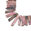 Natural Rhodonite Beads Strands G-S318-14-1