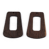 Natural Wenge Wood Pendants WOOD-T023-69B-01-2