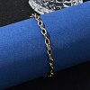 PVD Vacuum Plating 304 Stainless Steel Cable Chain Bracelet for Men Women BJEW-E031-05C-G-4