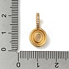 Brass Micro Pave Cubic Zirconia Pendants KK-K345-13O-G-3