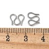 304 Stainless Steel S-Hook Clasps STAS-Z124-04C-P-3