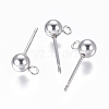 Non-Tarnish 304 Stainless Steel Ear Stud Components STAS-I120-16C-P-1