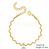 Brass Twist Wave Link Chain Bracelets for Women DN6472-2-3