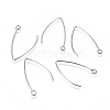 Tarnish Resistant 304 Stainless Steel Earring Hooks X-STAS-F227-26A-P-1